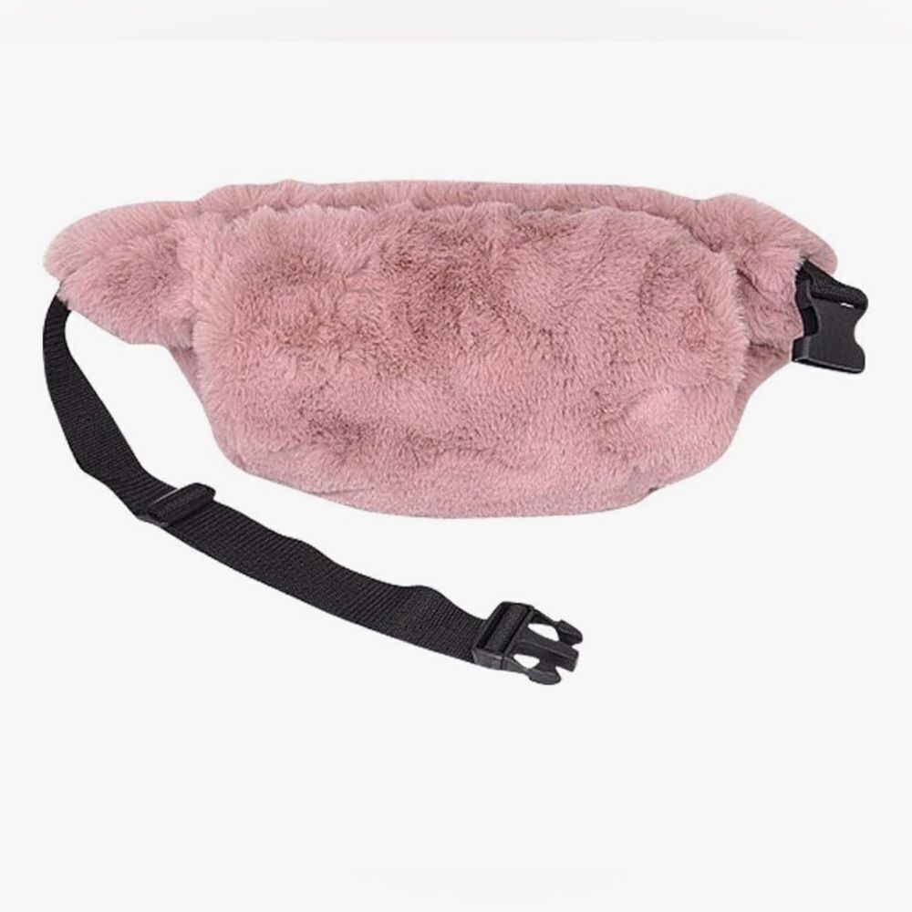 Women’s Faux Fur Pink Fanny Pack
